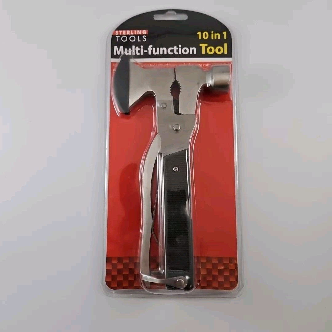 10 In 1 Multifunction Tool W/ Mini Ax & Hammer New In Box