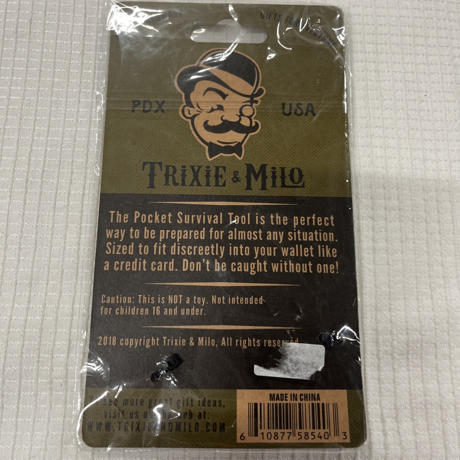 Genuine Trixie & Milo Product Pocket Survival Tool Multiple Functions