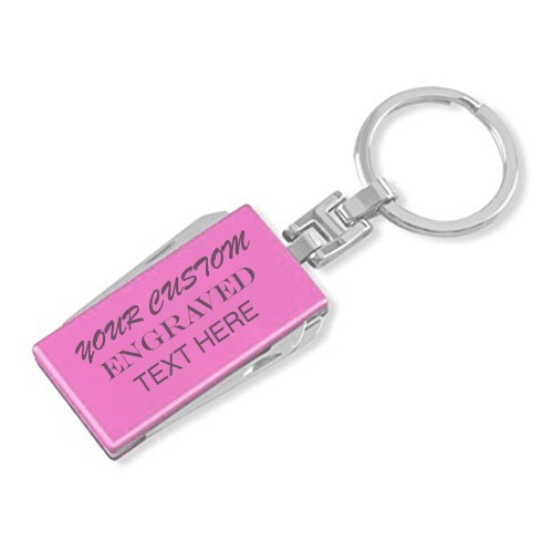 Personalized 8 Function Multi Tool Printed Custom Monogram Groomsmen Keychain