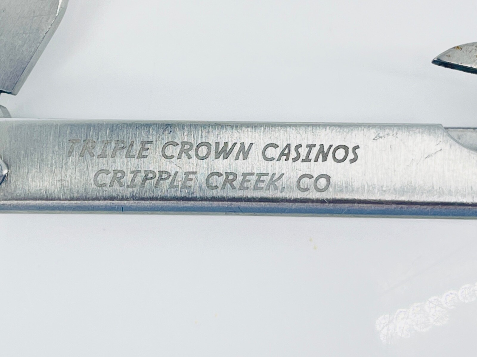 Triple Crown Casino Cripple Creek Casinos silver tone 7 Blade Multi Tool