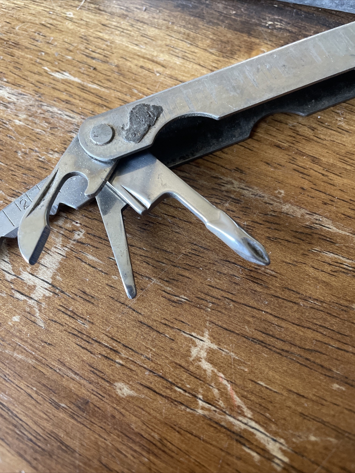 Vintage Stainless Steel Leatherman Dupe Multi-Tool, No Sheath – Silver