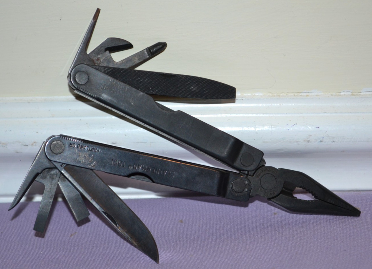 Vintage Leatherman Black Oxide Tool Multi-Tool Knife & Other Tools USA — Rare