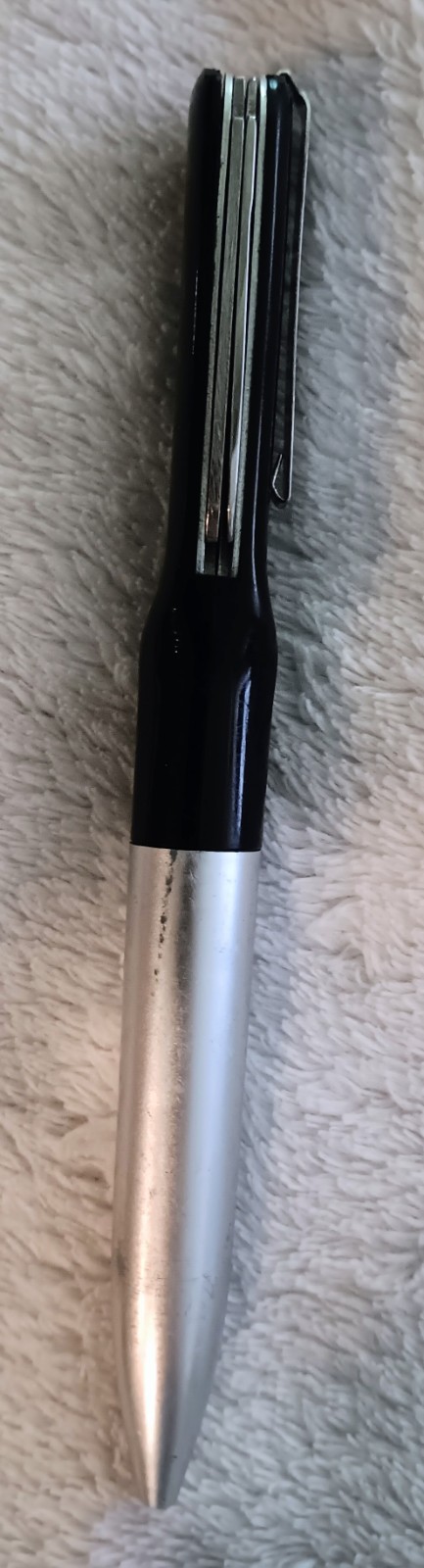 Switzerland Multi-Tool Pen 3-Tool Knife/Scissors/File Black/Silver Clip