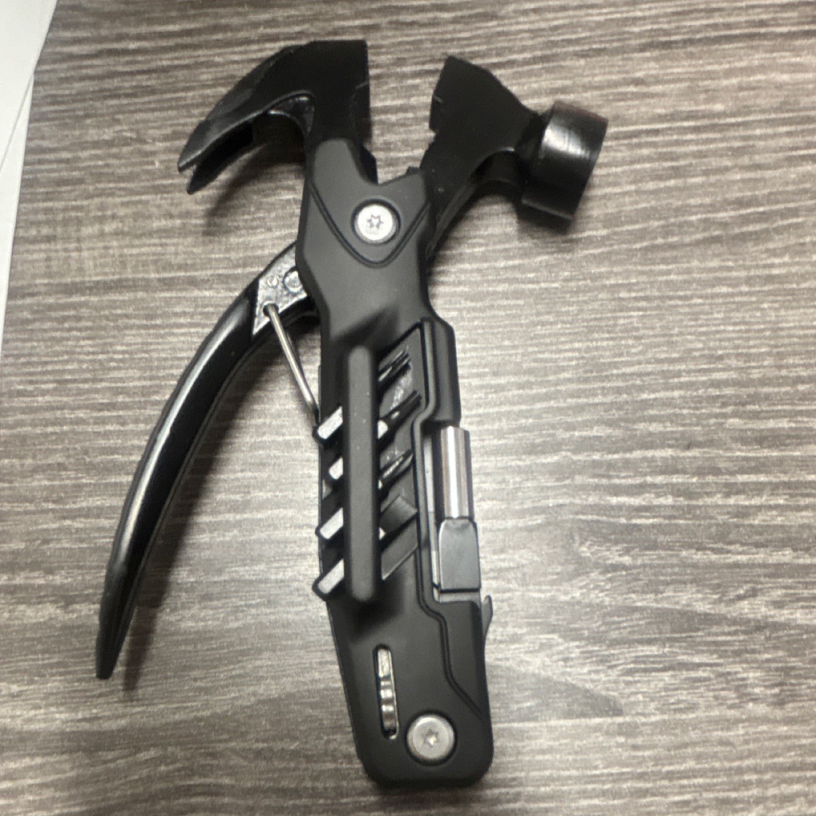 POHAKU Multi-Tool Hammer Pliers Steel Black