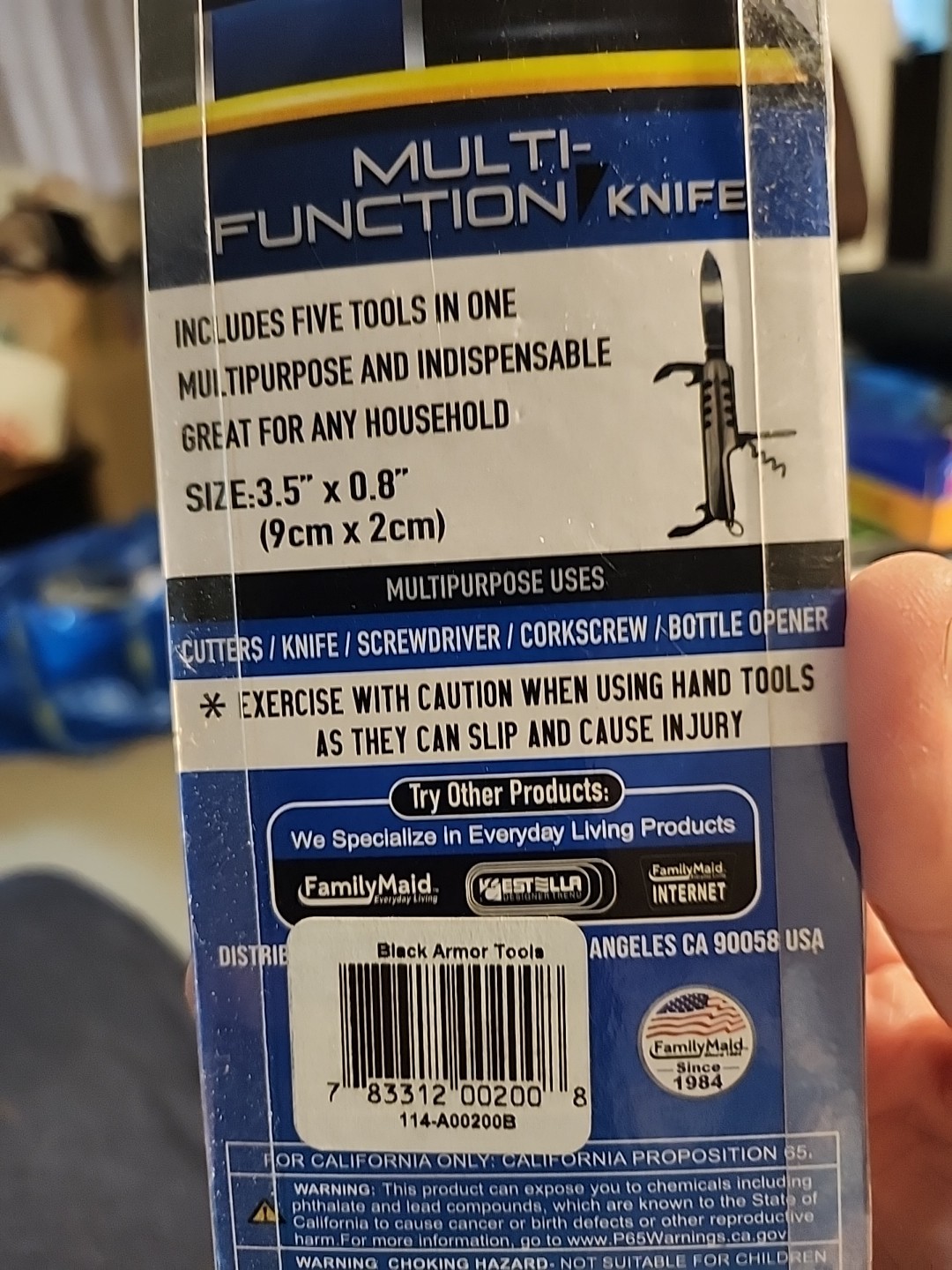 Genuine Tool Bench Hardware 5-in-1 Multiuse Pocket Knife Only **NEW!