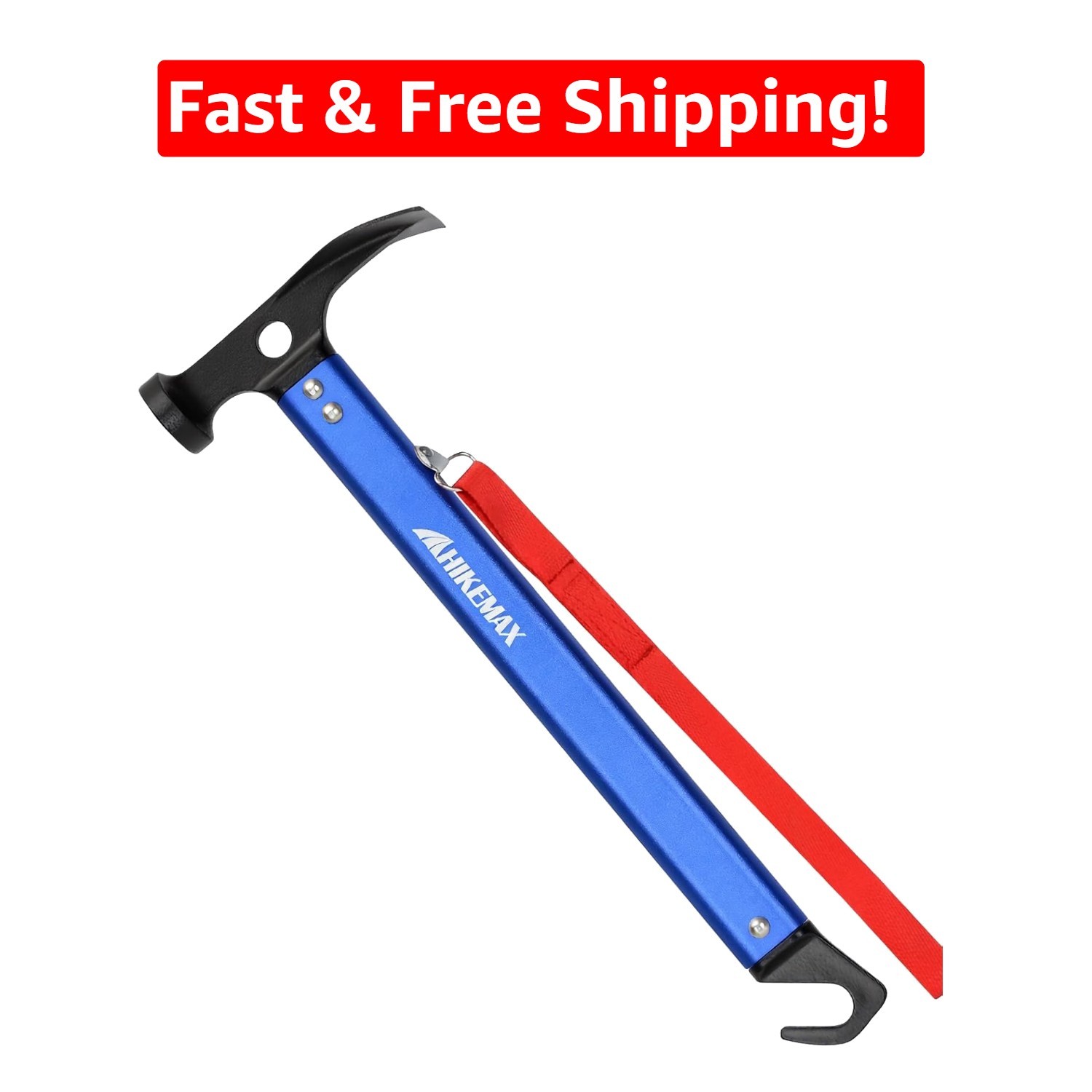 Multifunctional Tent Hammer with Stake Remover – Perfect for Outdoor Adventures