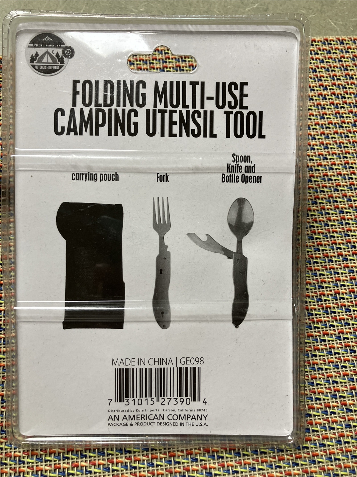 FOLDING MULTI-USE CAMPING UTENSIL TOOL