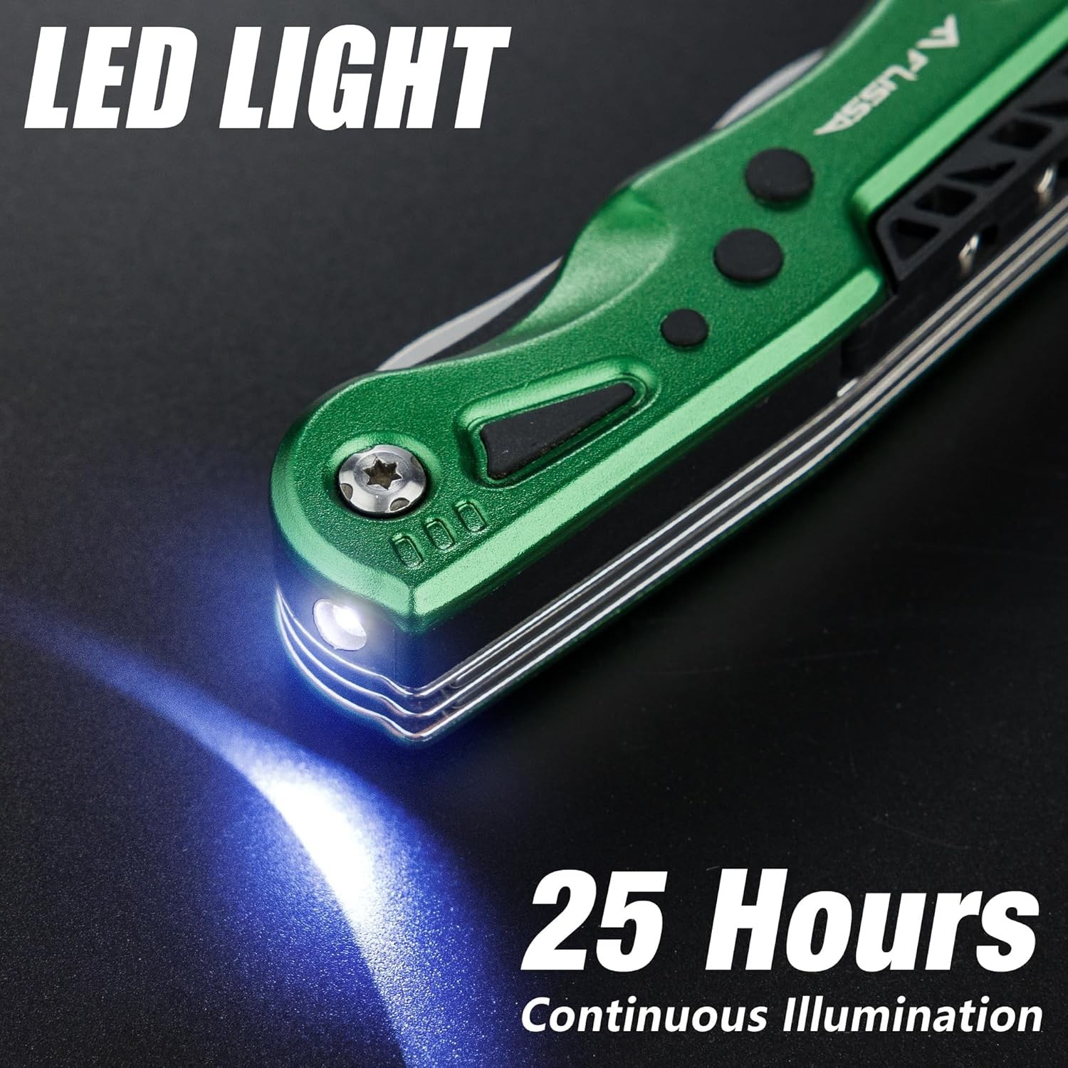 13-in-1 Multi Tool Adjustable Wrench Stainless Steel EDC Pocket Knife w/ Sheath