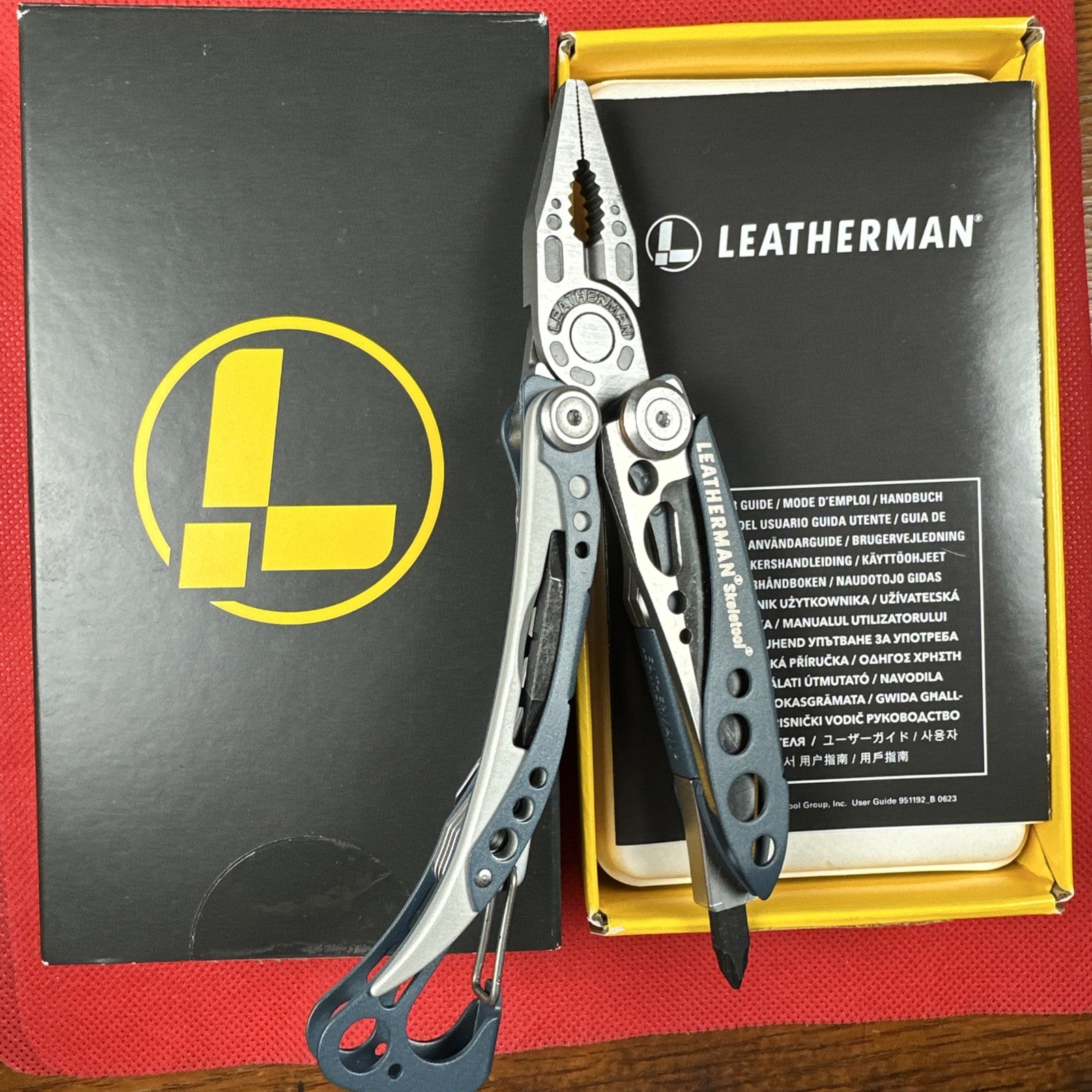 Retired New In Box Denim Blue Leatherman Skeletool. Collect. (Not From China)