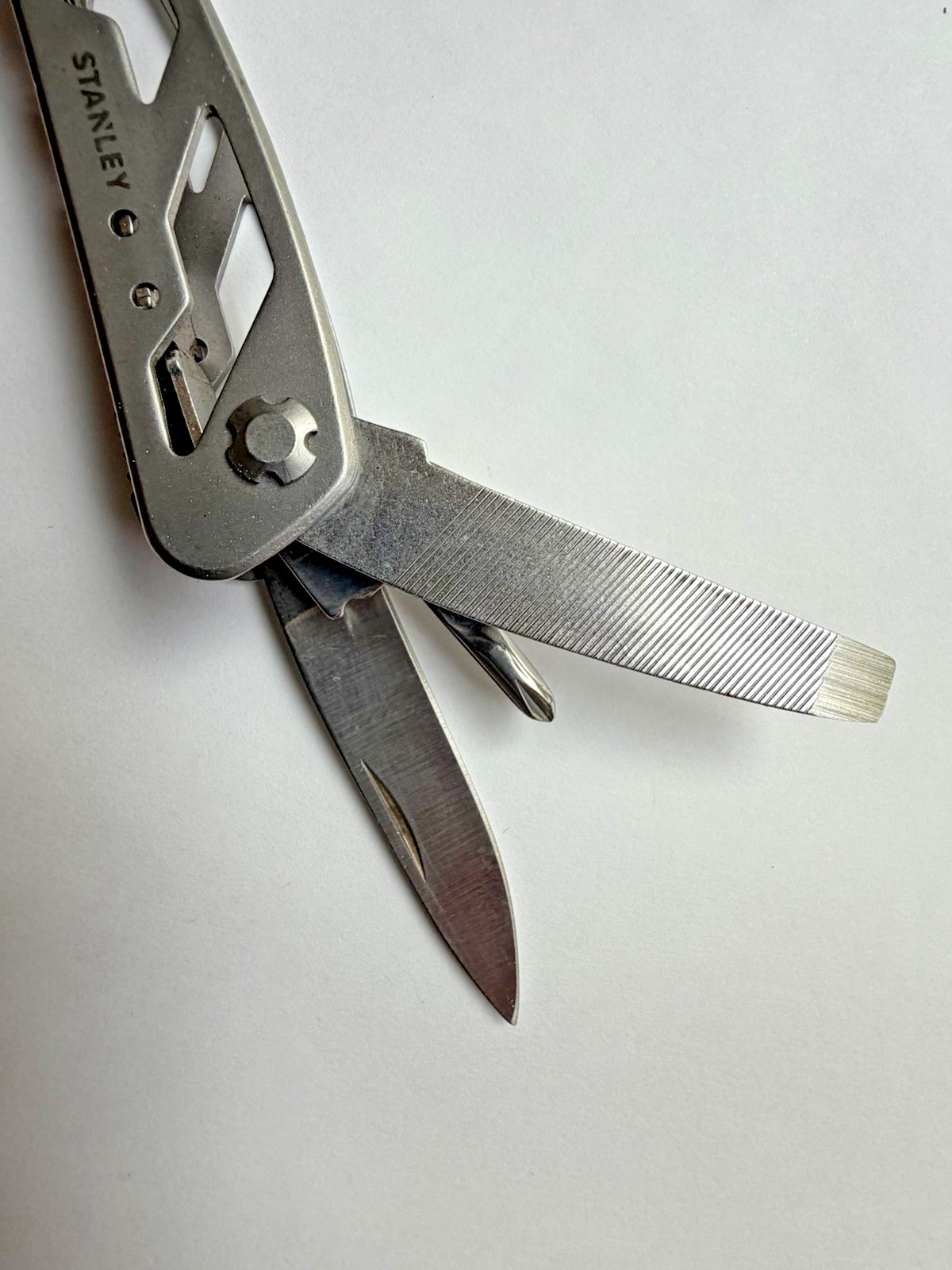 Stanley 13-in-1 Multi-Tool Pocket Knife Stainless Steel Pliers Non Slip Grip