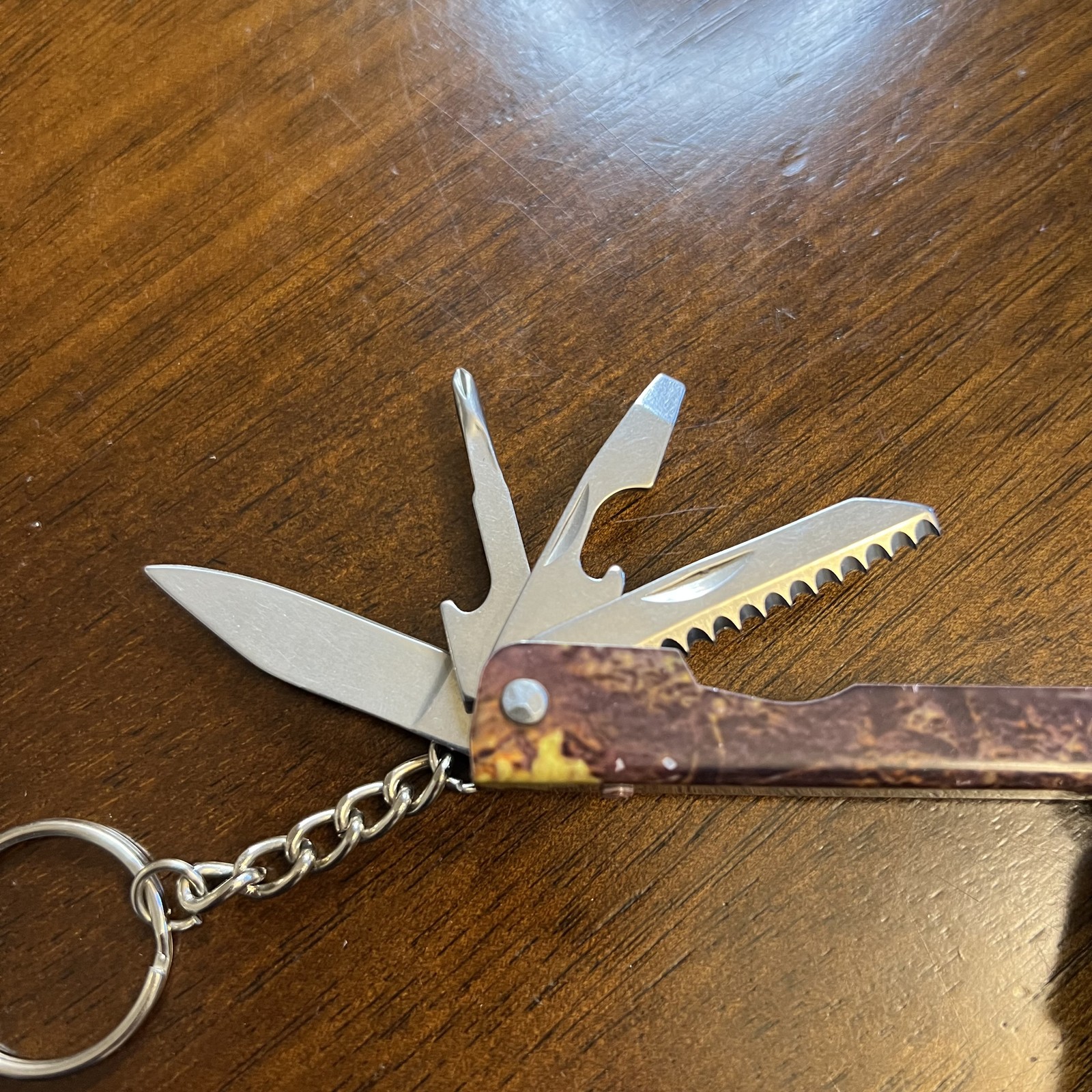 Multifunctional Pocket Tool with Keychain