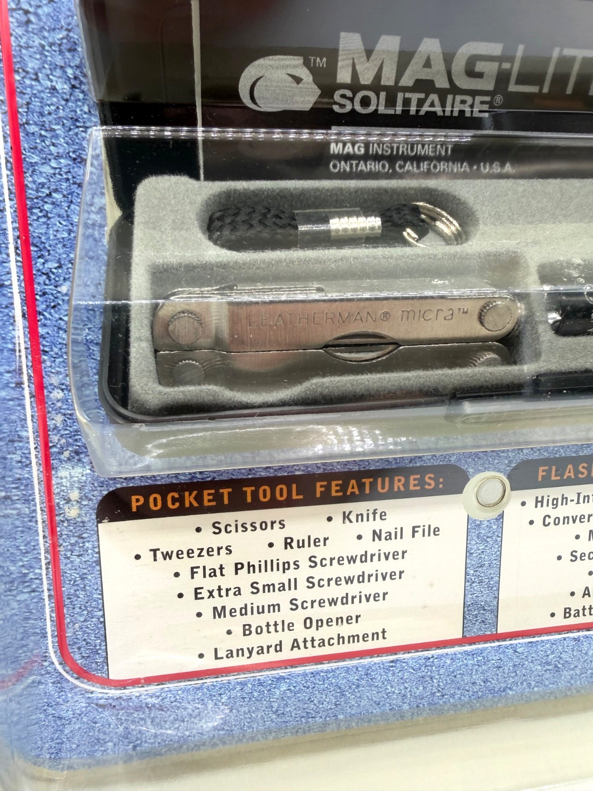 Vintage Gift Set Leatherman Micra Multi Tool & MAG-LITE Solitaire Flashlight