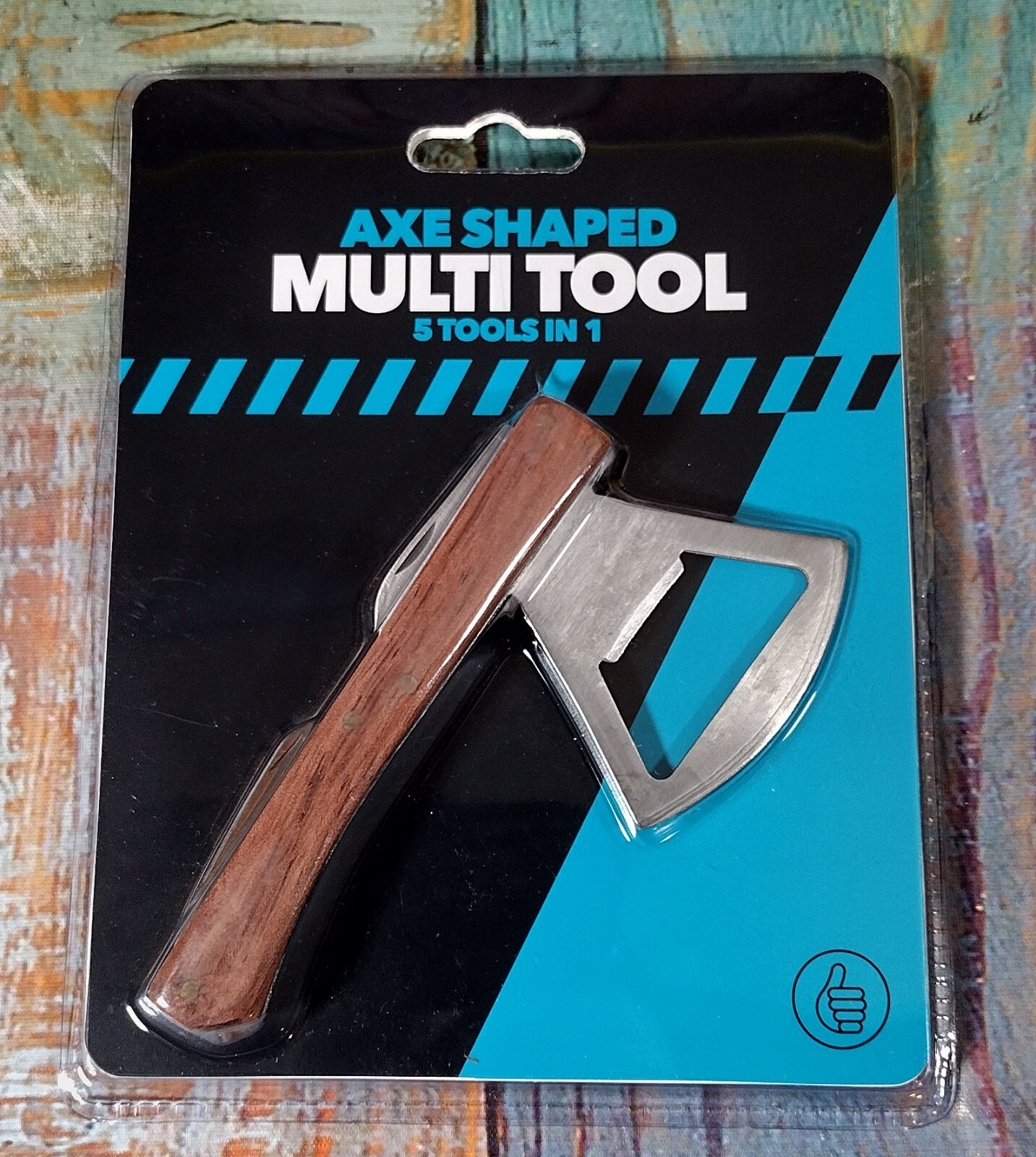 Thumbs Up! Axe Shaped Multi Tool – 5 Tools in 1 – NEW