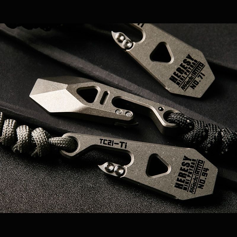 Mini EDC Pry Bar Portable Multi functional TC21 Titanium Alloy Tools