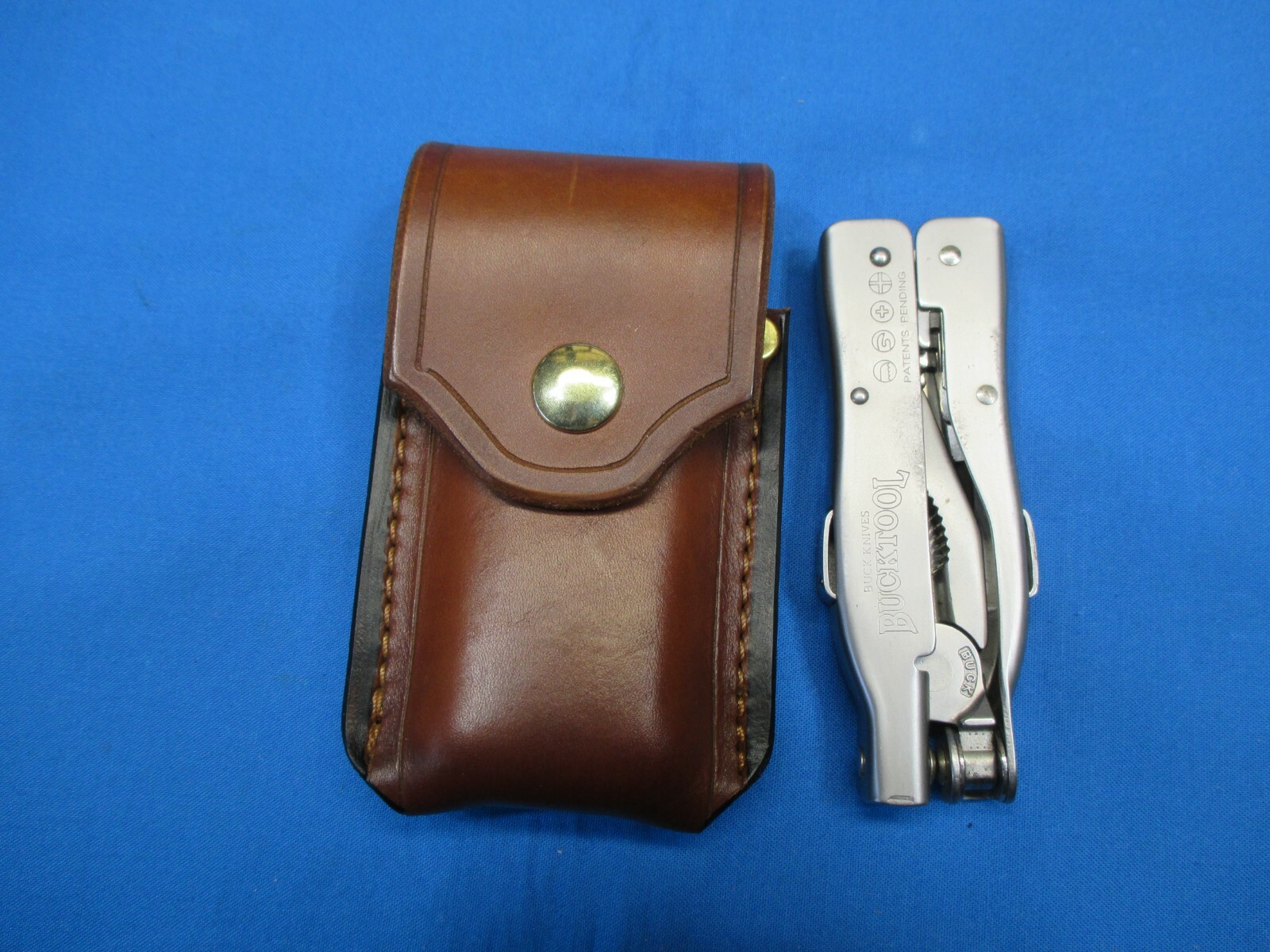 Leather Sheath for BUCKTOOL # 360 Multiplier Handmade R&L Handed, BROWN