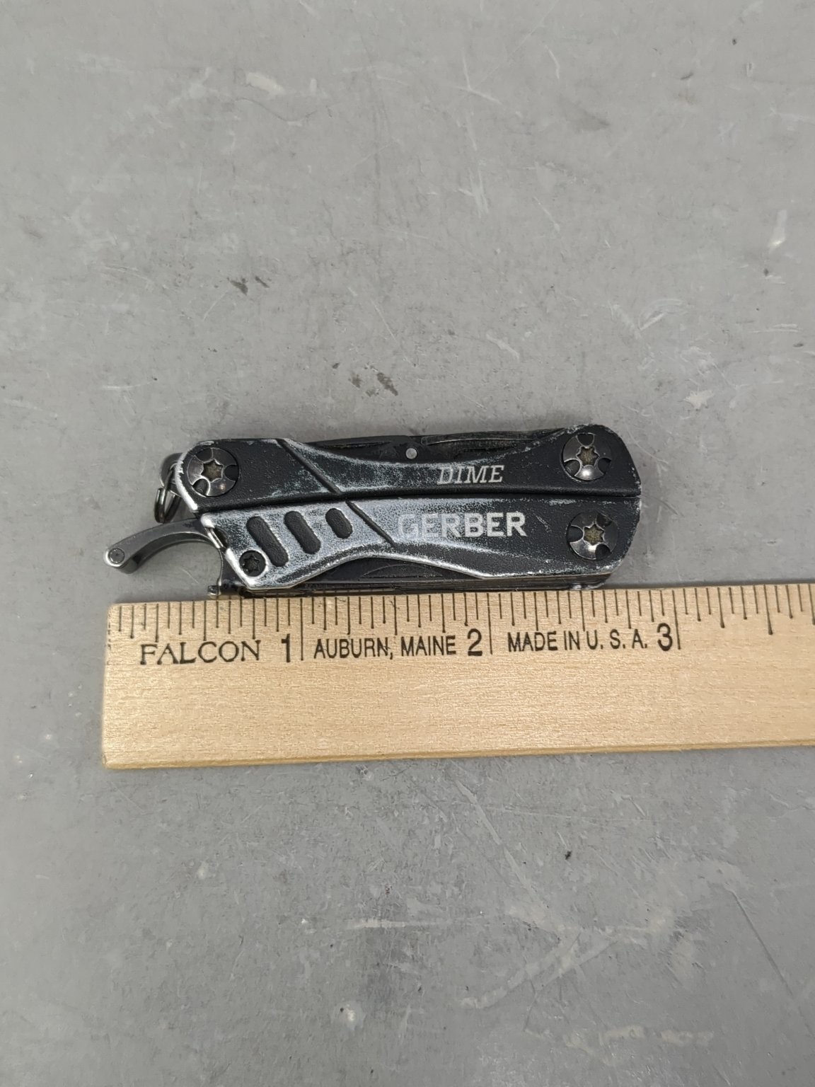 Gerber Dime Mini Multi-Tool Pliers Scissors Knife File Black Compact