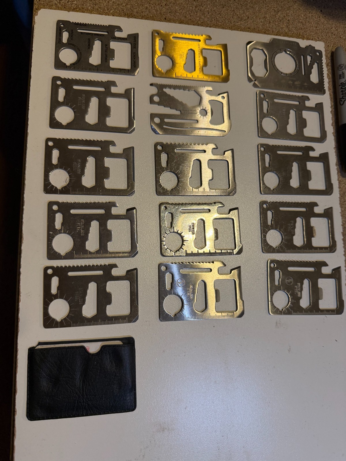 15 MULTIPURPOSE POCKET SURVIVAL TOOLS 4-716-B1-2 $3 OBO