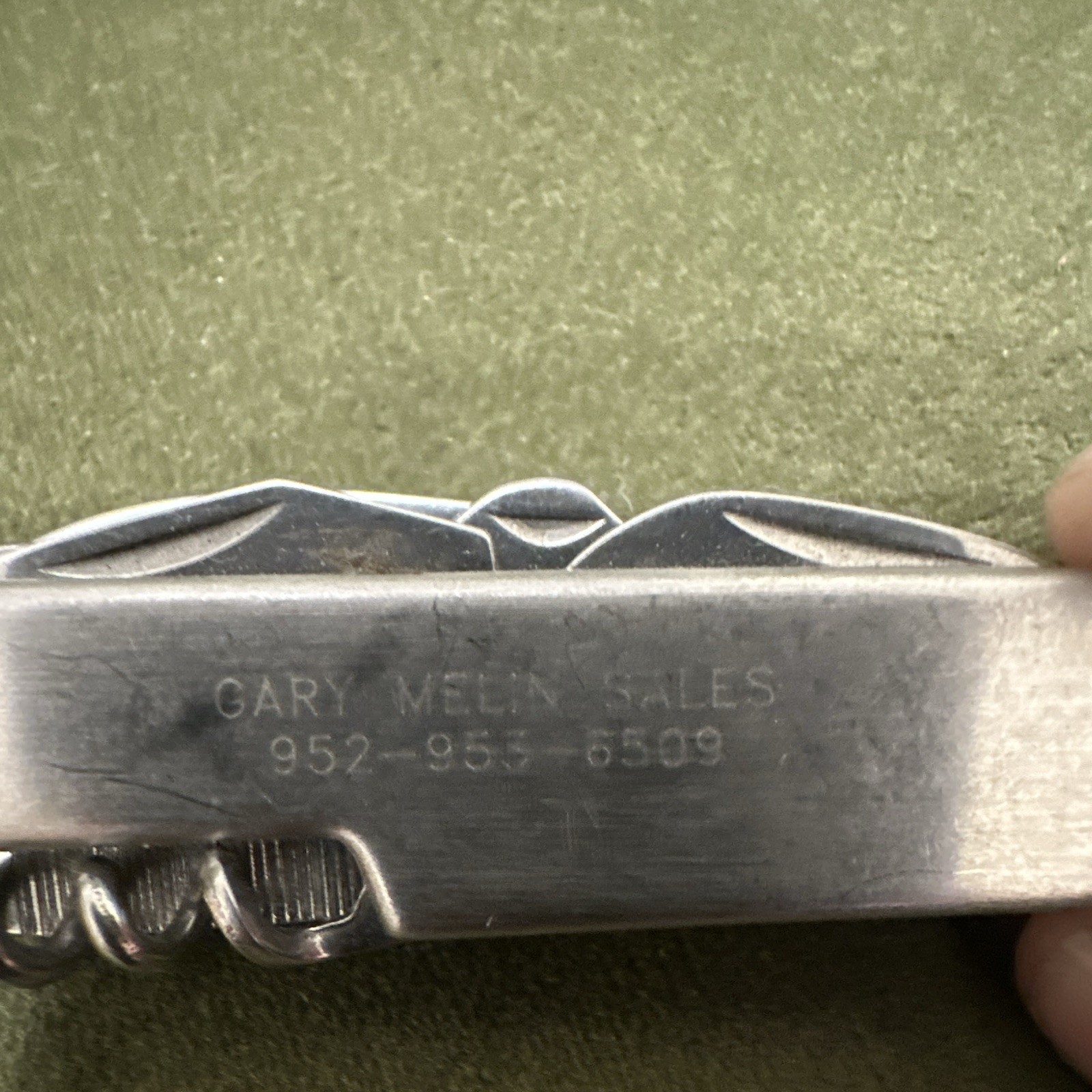 Stainless Steel Multi-Tool Pocket Knife Silver 6 Tools 2.5in Blade Keyring