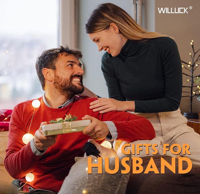 Gifts for Husband Him, Best Husband Ever Magnetic Pickup Tool with Flashlight