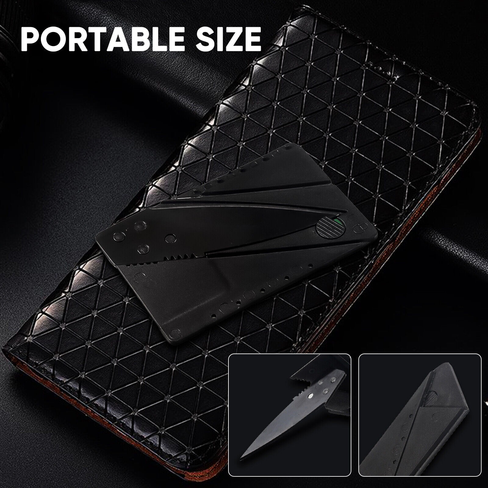 Lot 5-300 Pcs Credit Card Knives Folding Wallet Thin Pocket Survival Micro Knife
