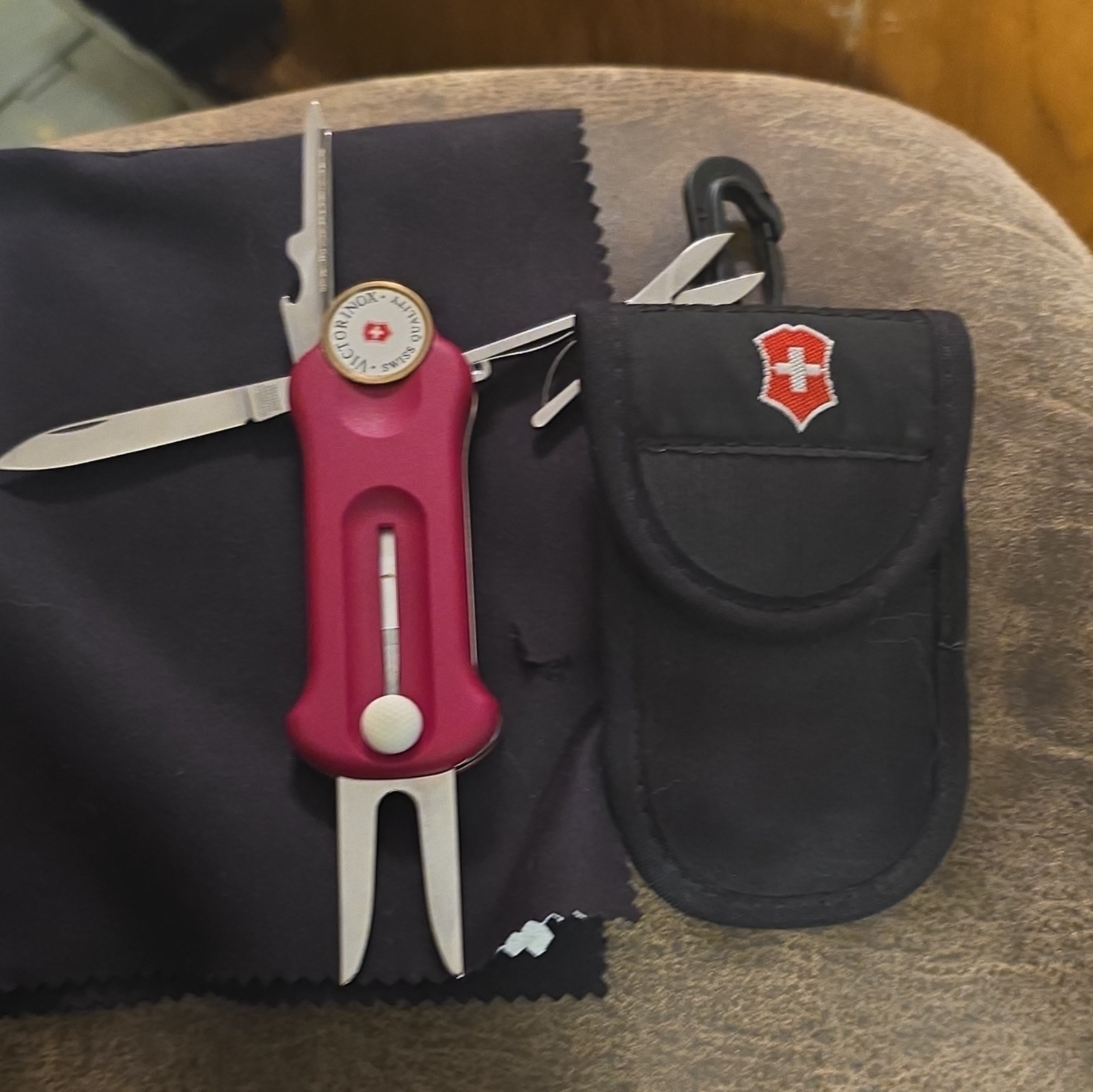 Victorinox SwissTool Spirit X Red 8-Tool Multi-Tool Knife/Scissors w/ Sheath