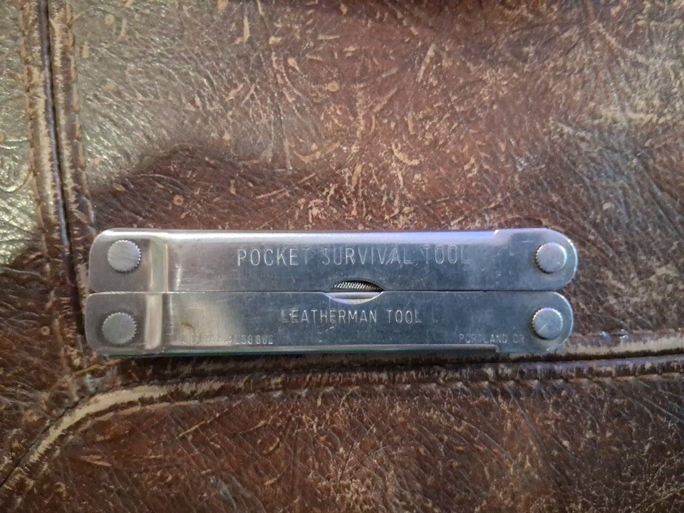 ORIGINAL LEATHERMAN TOOL ” POCKET SURVIVAL TOOL” PORTLAND OR. US PATENT 4238862