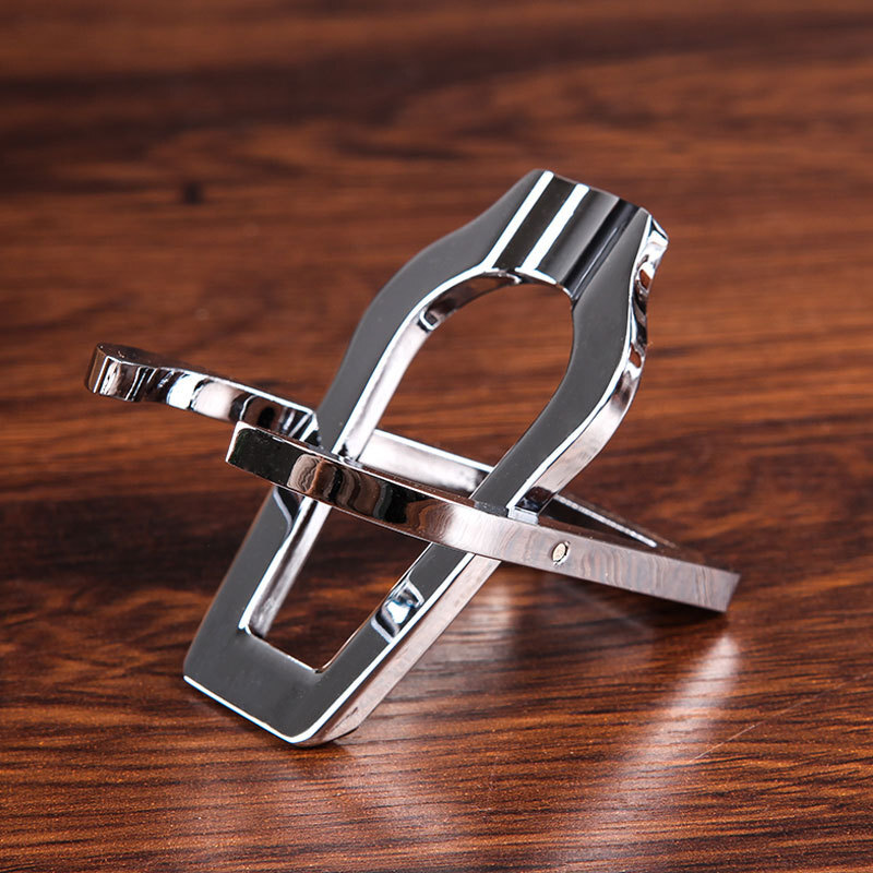 Small Stainless Steel Tobacco Cigar Pipe Stand EDC Foldable Rack Holder Tool*1pc