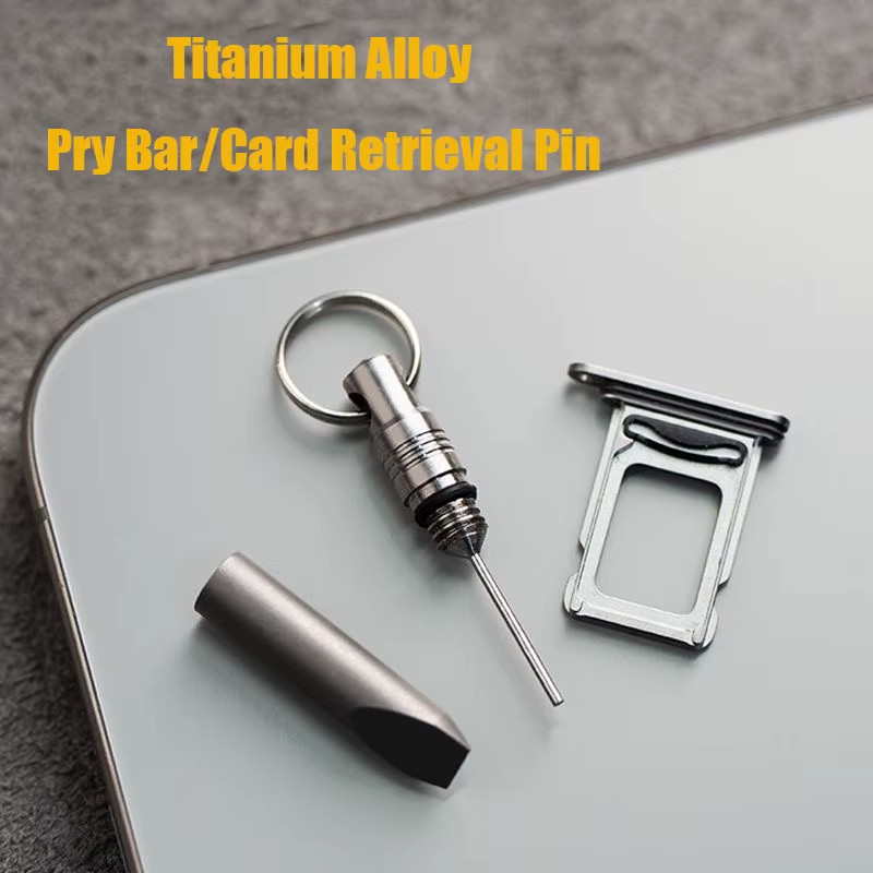 Titanium Multitool Card Reader MINI Pry Bar EDC LDS, Mormon, Consecrated Oil