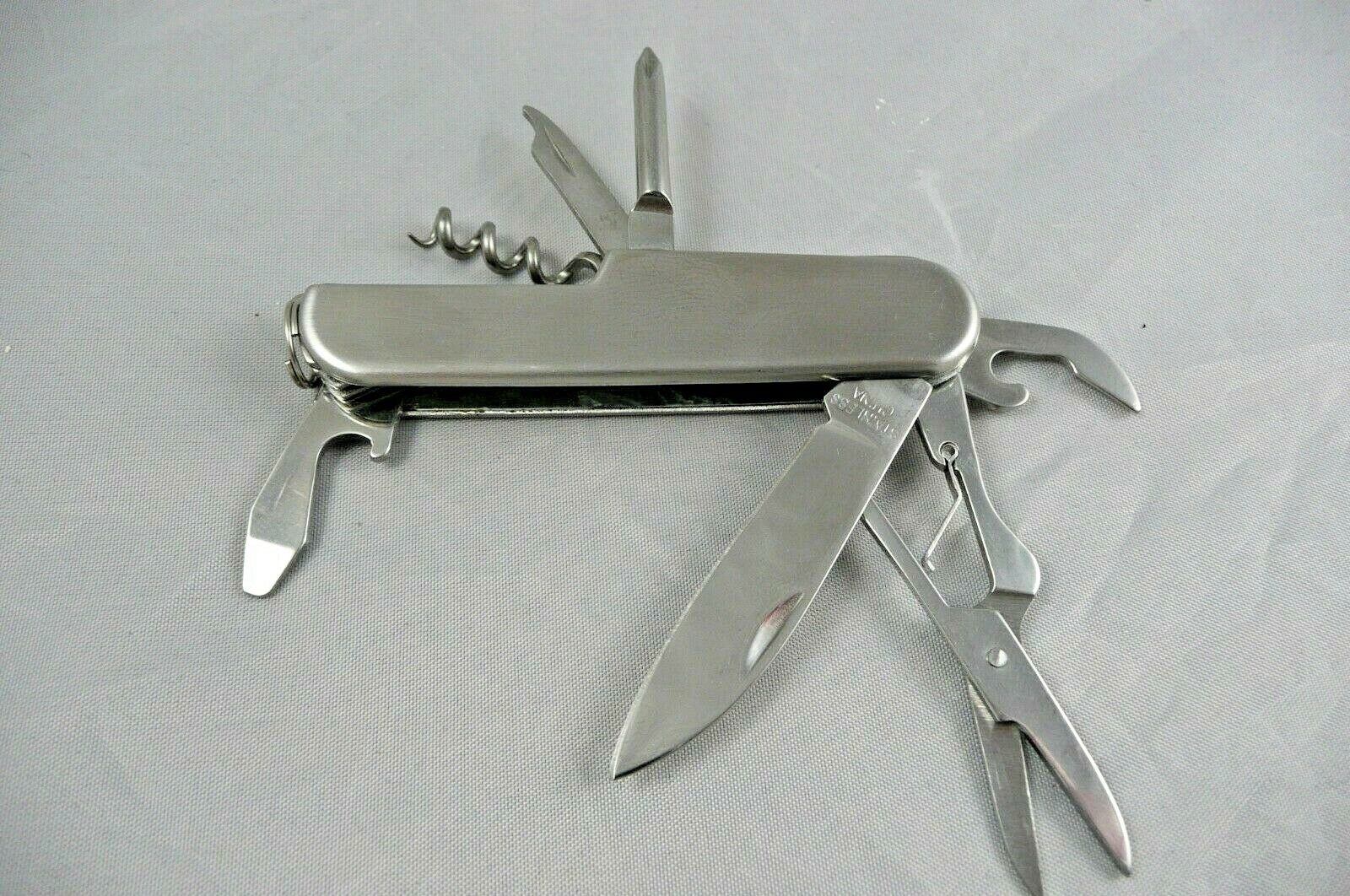 Multi-tool Pocket Knife Advertising Stainless Steel 9 Tools NIB