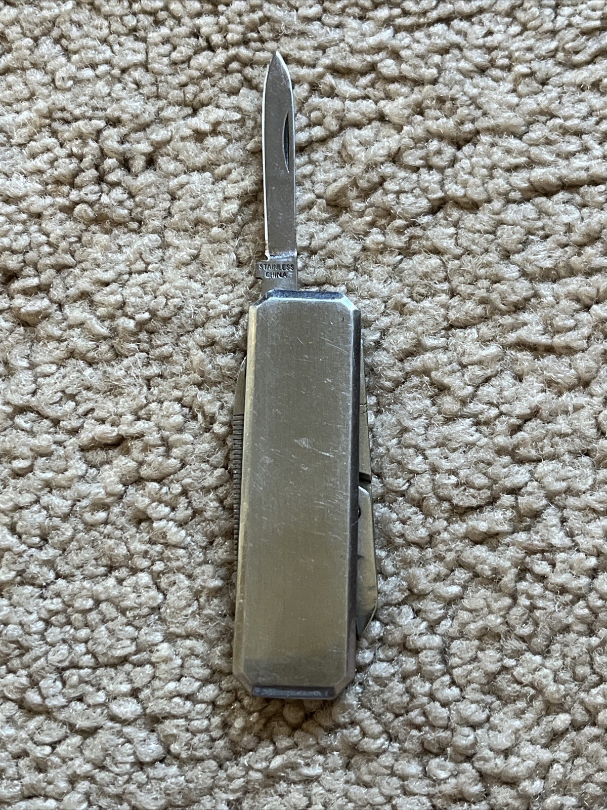 VINTAGE Louis L’Amour Western Magazine Promo Gentleman’s Knife SILVER + RED