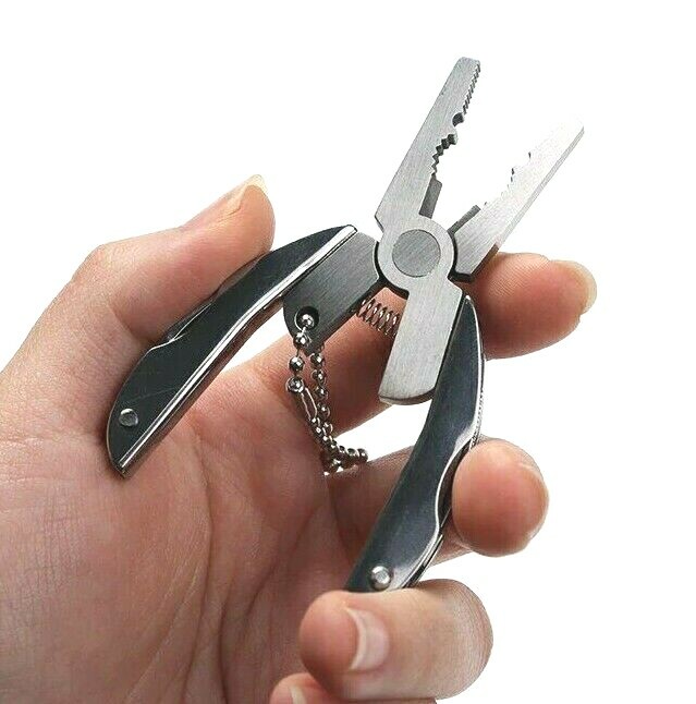Portable Multi-Function Tool Key-Chain Plier Screwdriver Knife Nail File $15