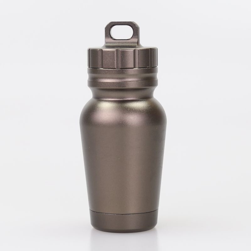 EDC Pocket Tool Aluminum Alloy Waterproof Tank Medicine Sealed Capsule Bottle
