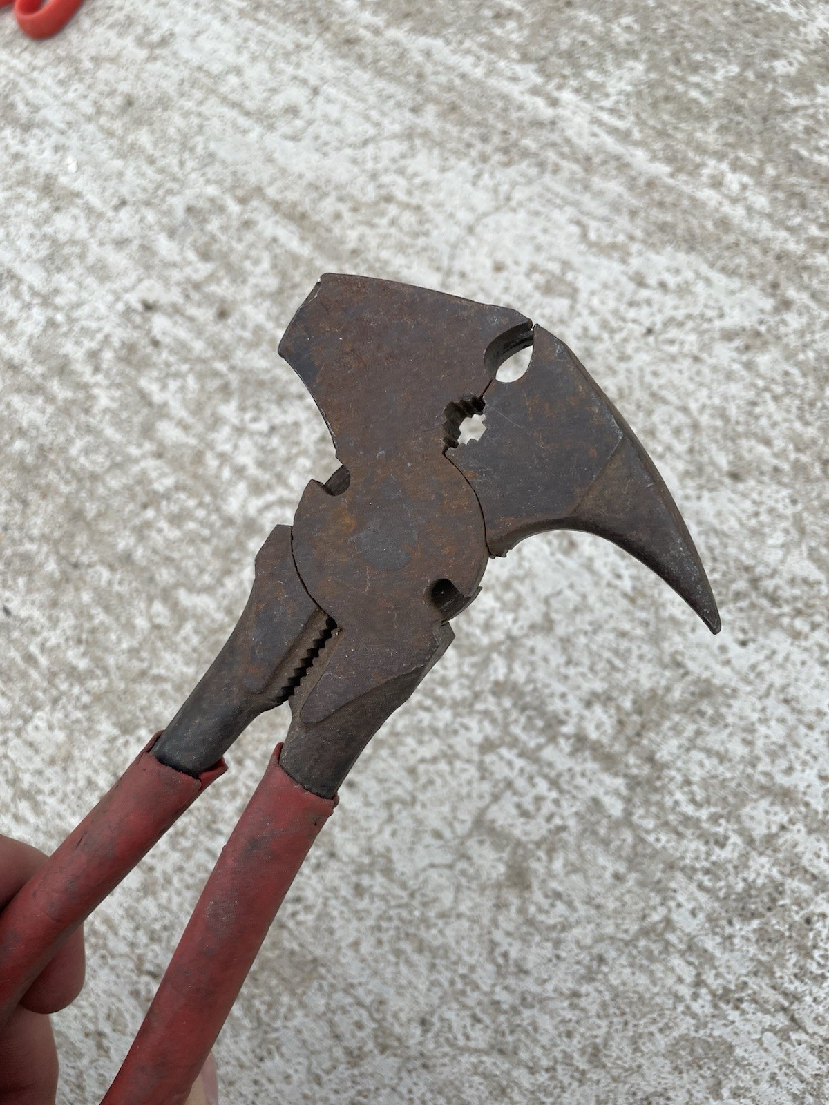 Vtg Multi Purpose Adjustable Hand Pliers Hammer Wrench Multifunction Tool NL
