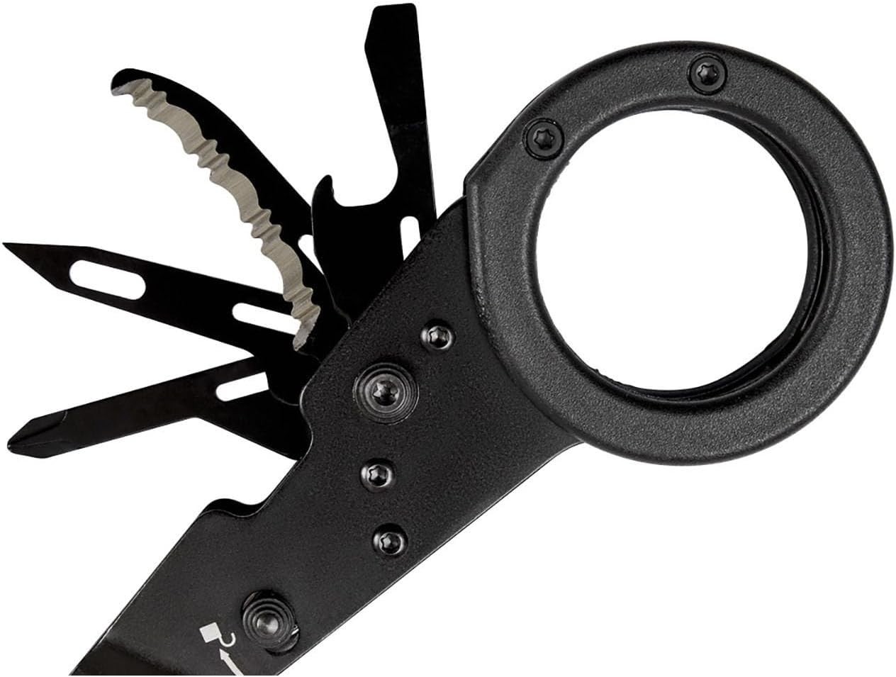 SOG ParaShears Lightweight Backcountry Stainless Steel Multi-Tool, 11 Tools, Blk