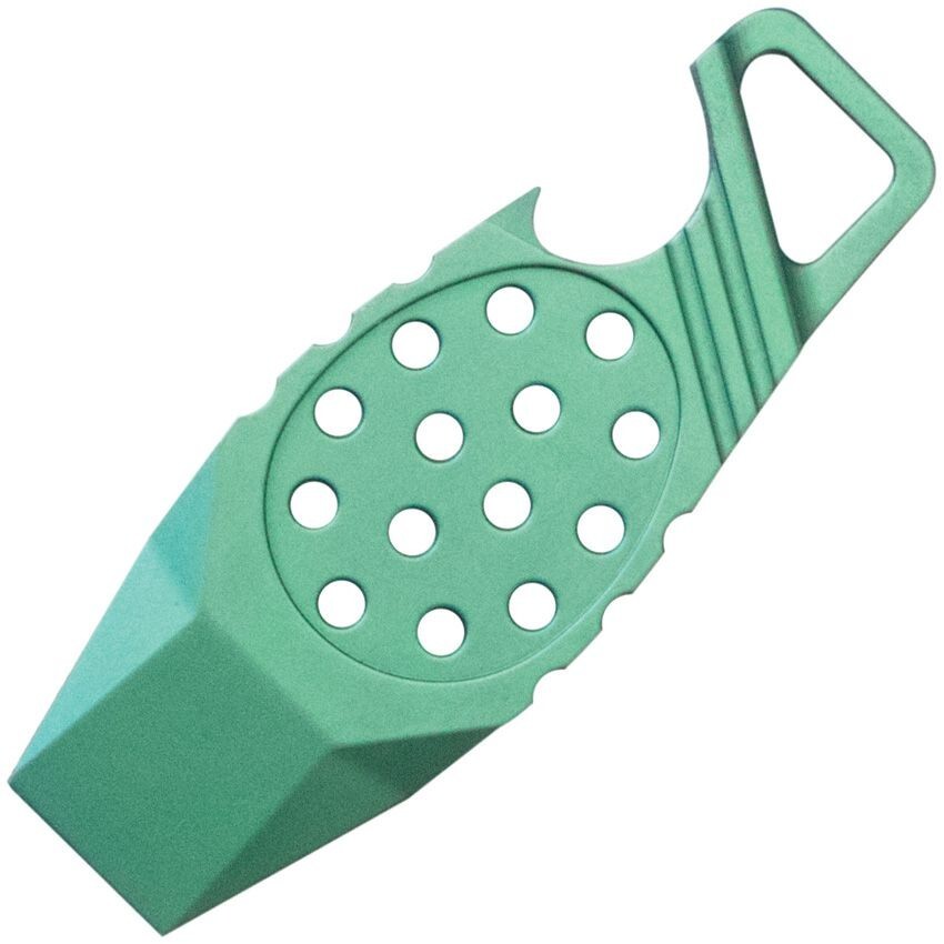 Kubey Green Titanium Multi Tool With Bottle Opener Pry Bar Loop For Lanyards
