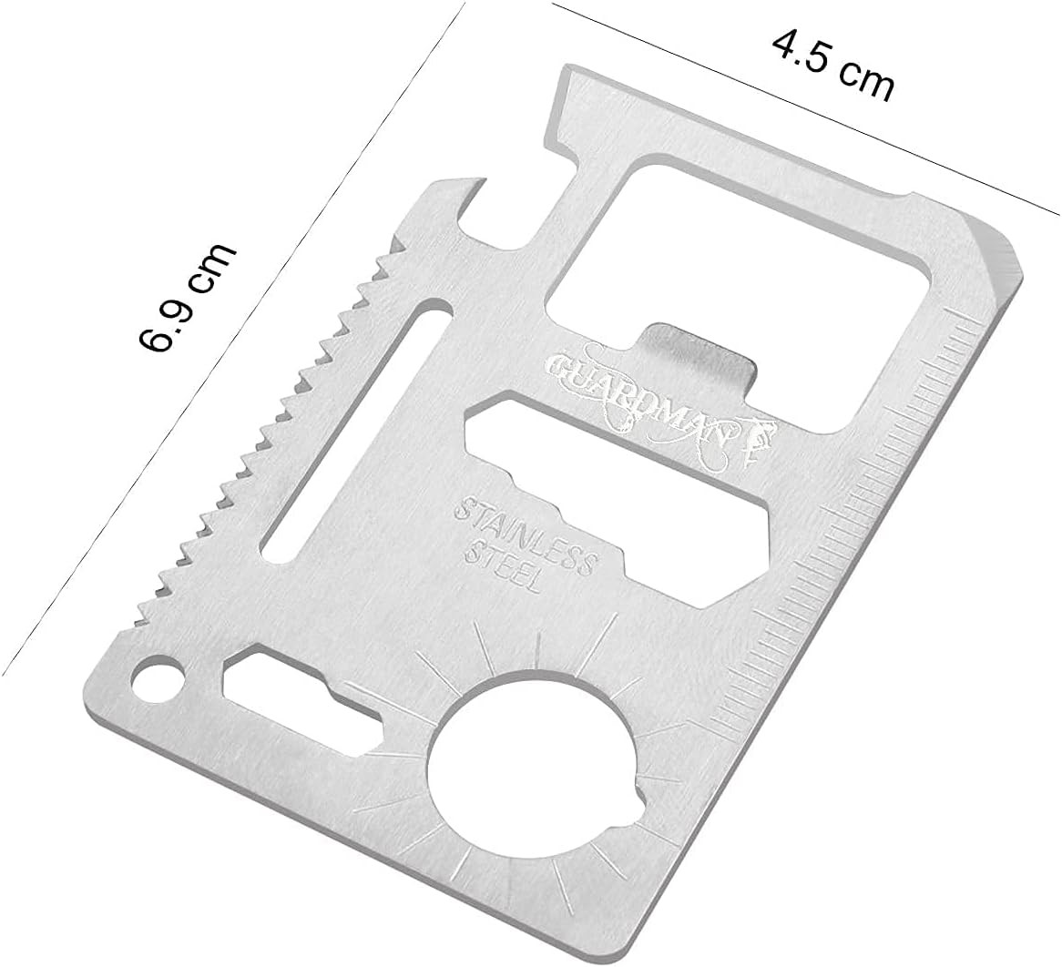 Fathers Day Gift 2-Pack 11-In-1 Credit Card Multitool – Multitool Wallet Surviva