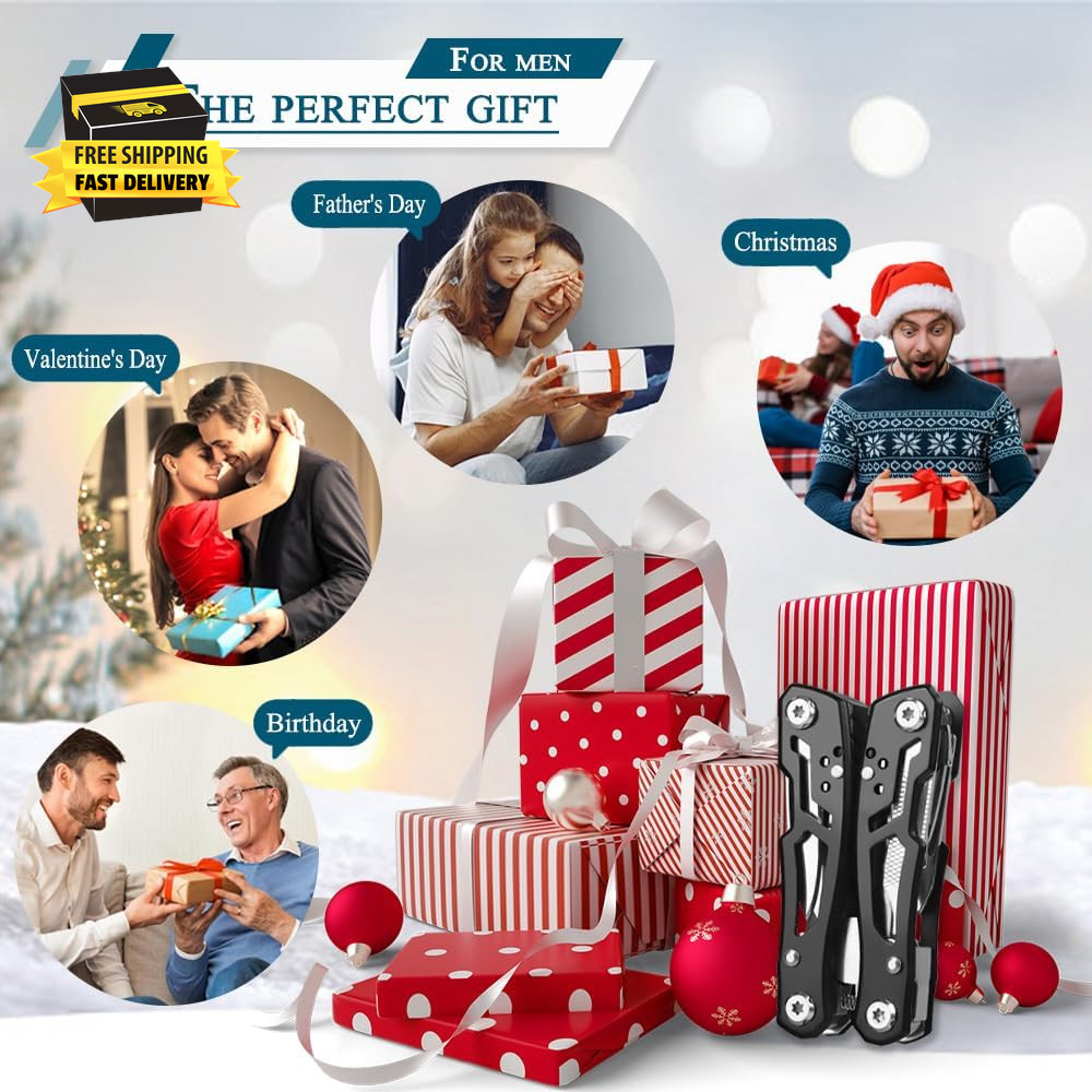 MINI Multitool Pliers, Christmas Birthday Gifts for Men Boyfriend Dad Husband Wo