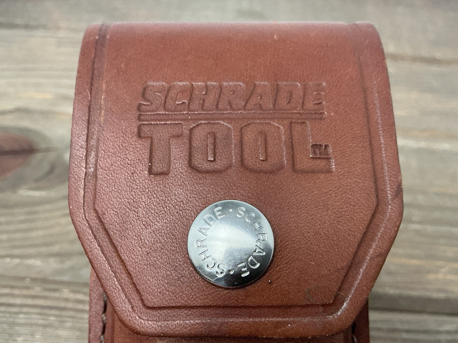 Schrade USA Tough Tool ST1 Multi-Tool Pliers Knife w Leather Sheath Nice!