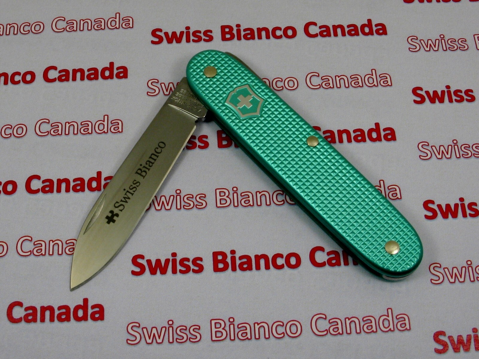 Swiss Bianco Exclusive Victorinox Solo Summer Turquoise Alox Swiss Army Knife