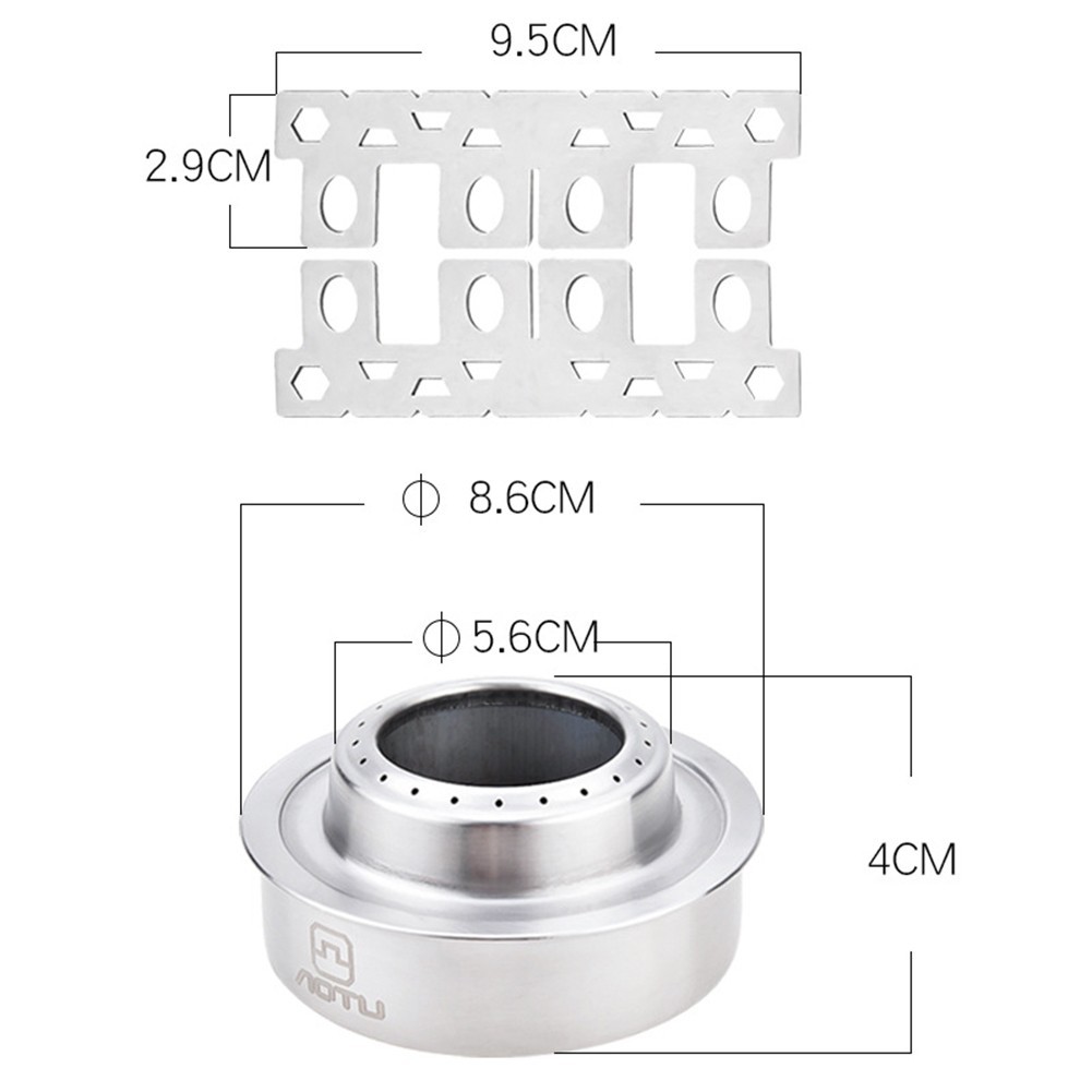 Wear Resistant Stainless Steel Camping Stove Lightweight and Easy to Carry