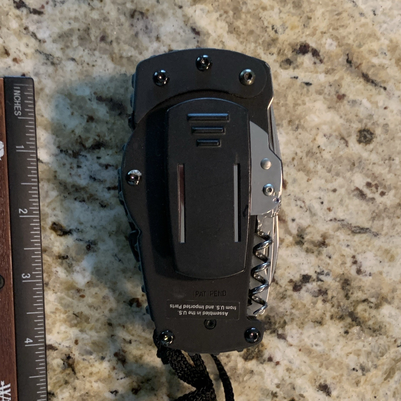 Schrade Tough 11-in-1 Multi-Tool Stainless w/ Compass, Lanyard, 2.5in