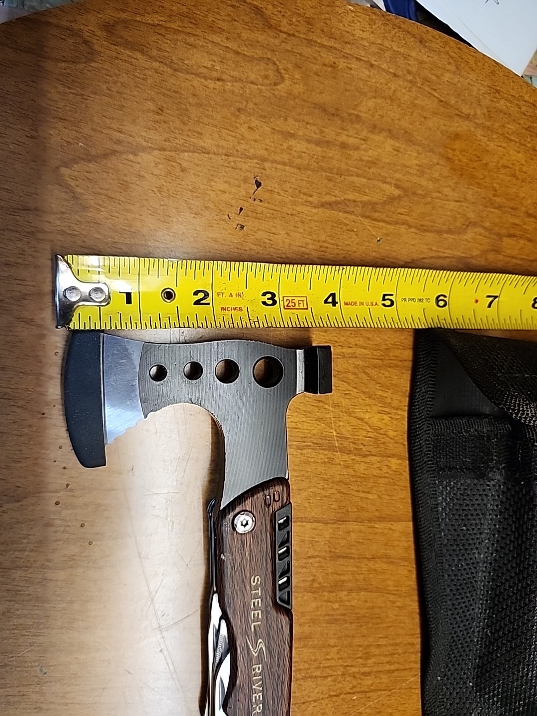 Steel River Multi Tool Hatchet Axe Folding Knife Stainless with Sheath