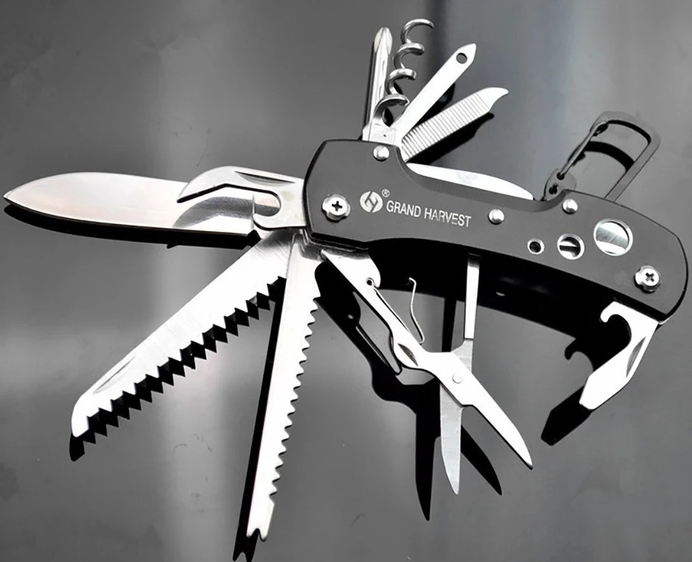 1pcs 11-in-1 Multitool Folding Knife – Compact Swiss Survival Pocket Tool – NEW