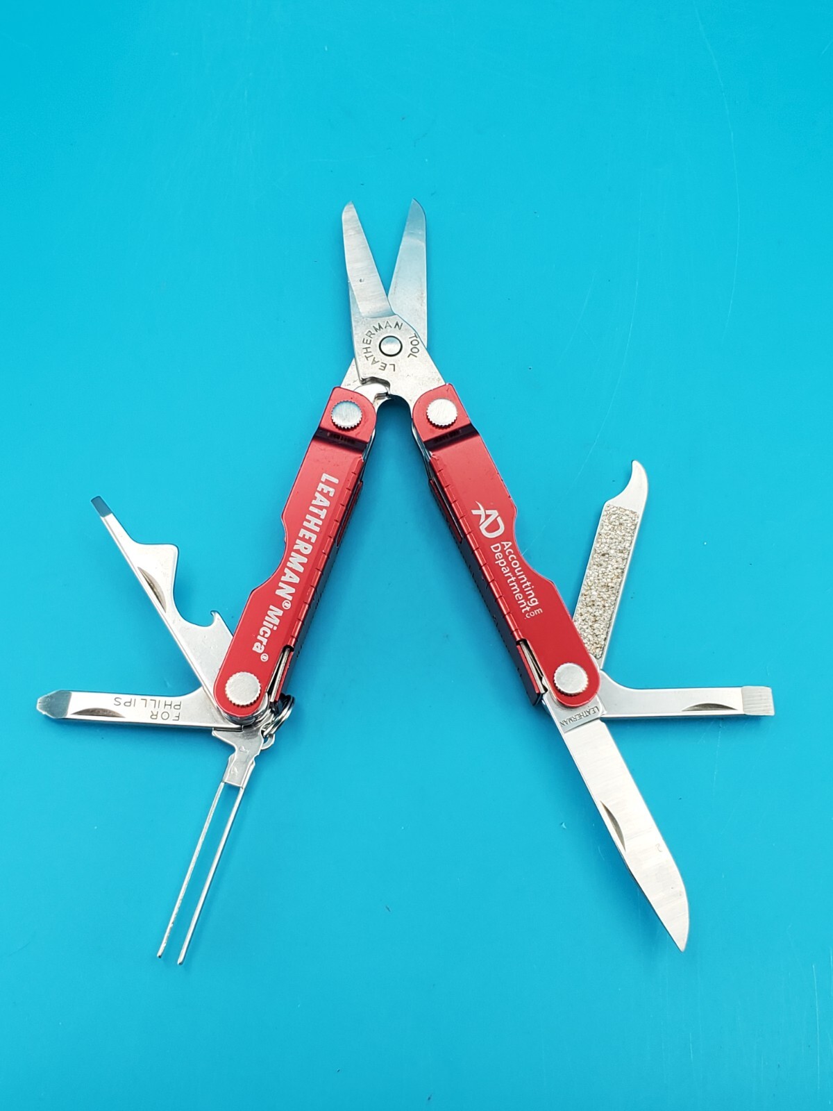 Leatherman Micra Multi-Tool, Knife, Scissors, Key Ring, Red! *ACCOUNTING DEPT*