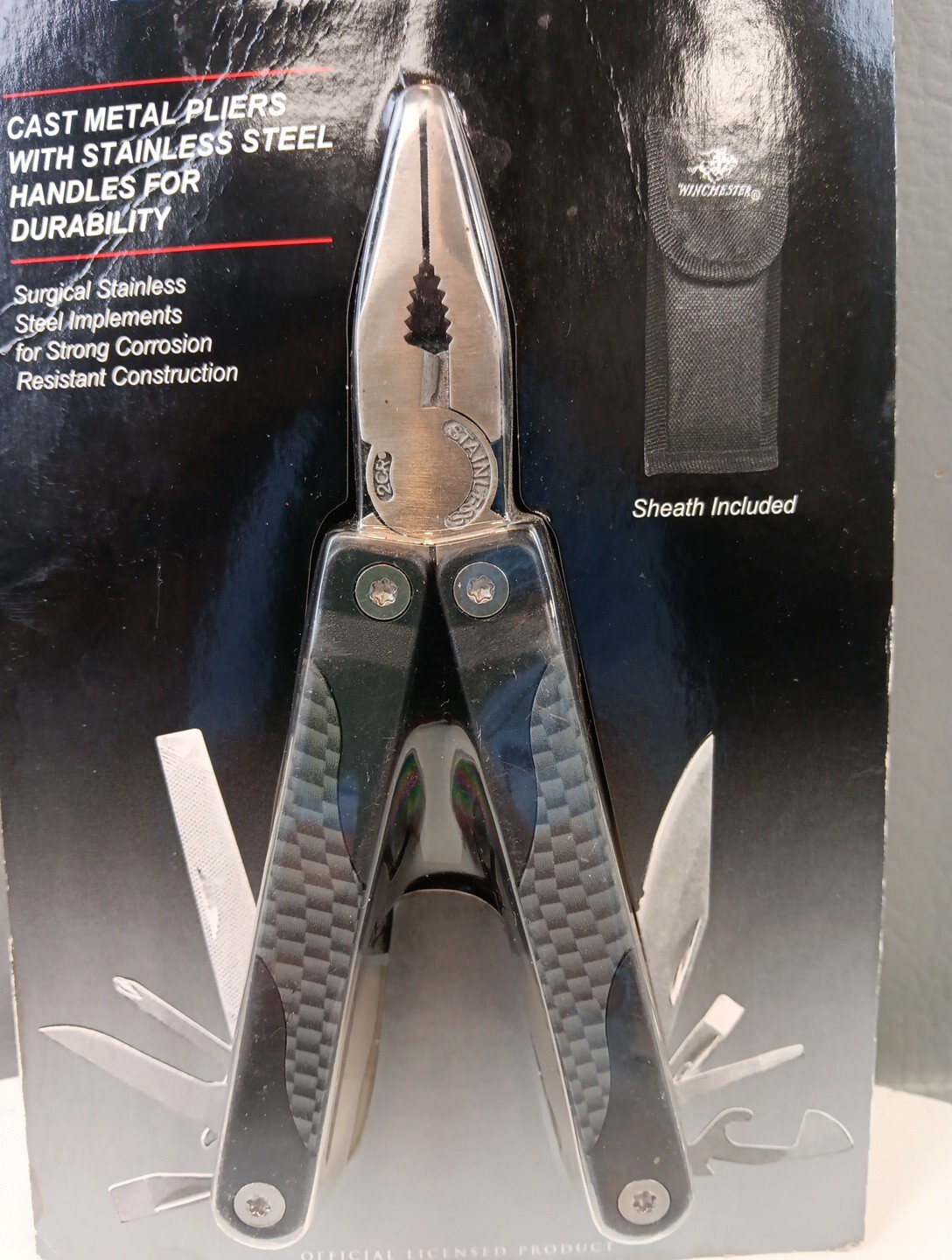 New Winchester 12 Function Multi-tool Pliers with Carrying Case ~ Never Opened