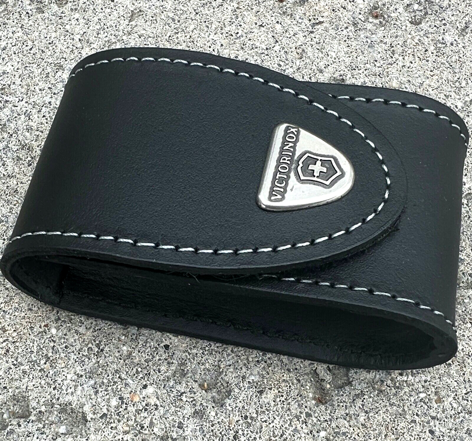 Swiss Army Leather Knife Belt Pouch For Victorinox Swisschamp 4.0521.3, New