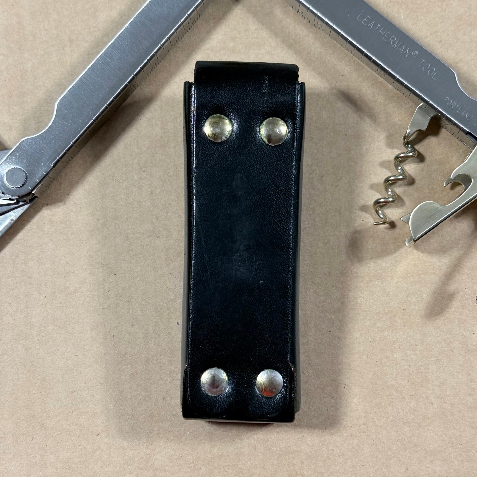 Leatherman Flair Multi-Tool Stainless 10/00 Corkscrew Sheath Knife RARE USA