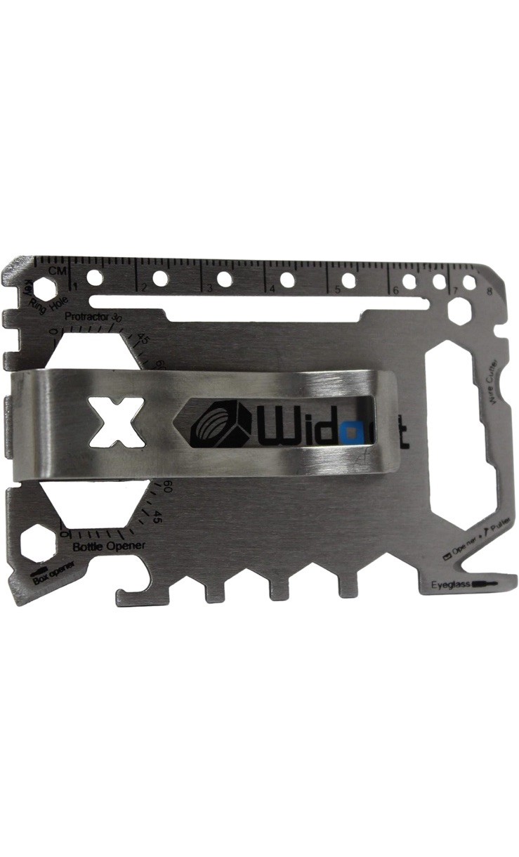 Multi Purpose Survival Pocket Tool 43 in 1 Credit Card Size Multi Tool Widget