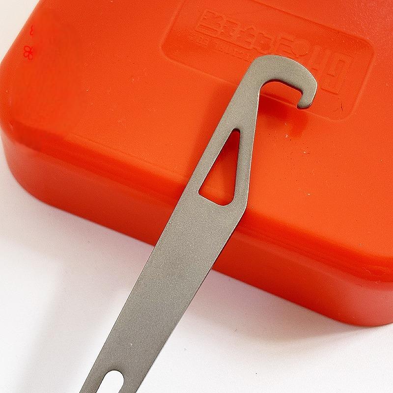 EDC Pure Titanium Spoon with Bottle Opener Lightweight Camping Outdoor Flatware