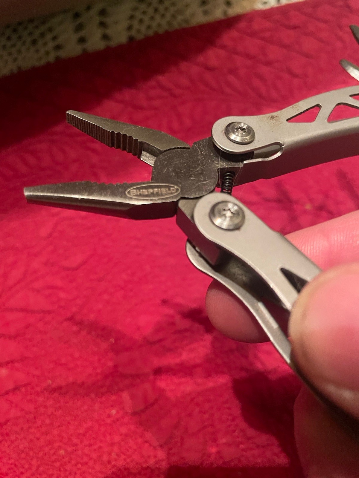 Pocket Multi Tool in Stainless Steel with Key Ring and Carrying Case, Lot of 3